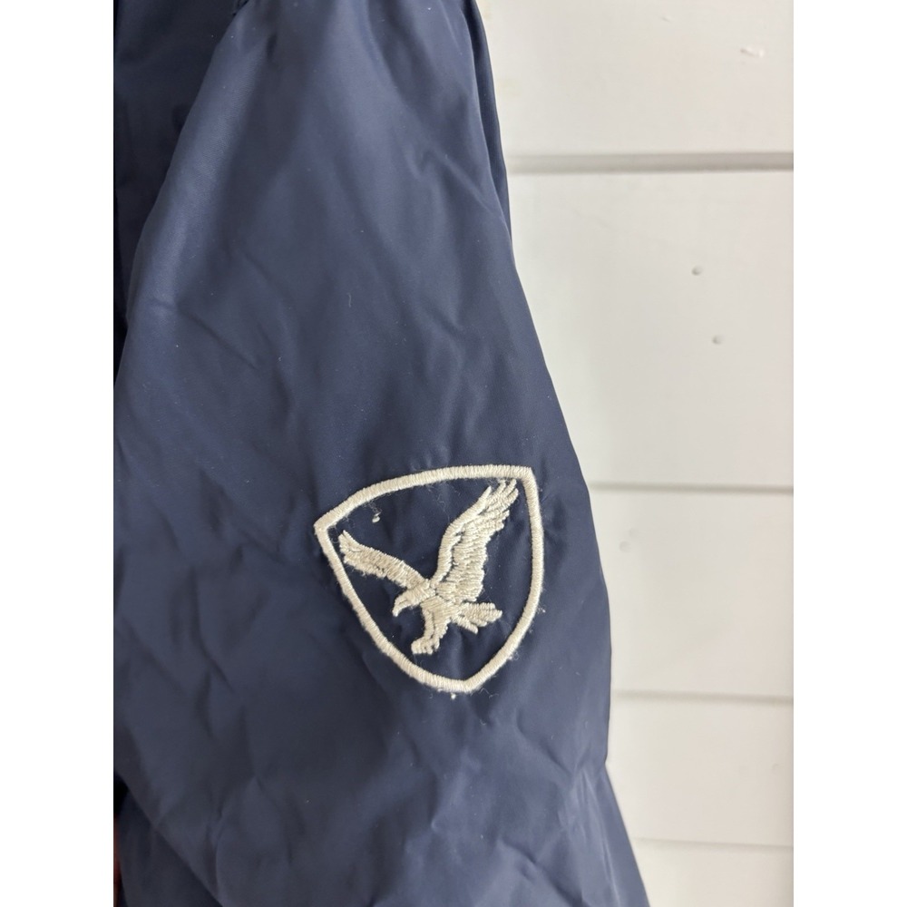 American Eagle Jacket XL‎ Blue Windbreaker Full Zip 0667 - Picture 4 of 12